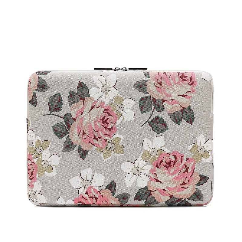 Canvaslife Pink Rose Laptop Sleeve 15 Inch 15 Case and 15.6 Laptop Bag - Image 3